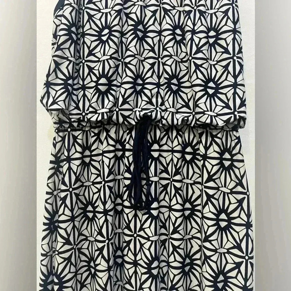 EnFocus Studio Blue and White Print Sleeveless Maxi Dress Size 6​​ - Picture 4 of 13